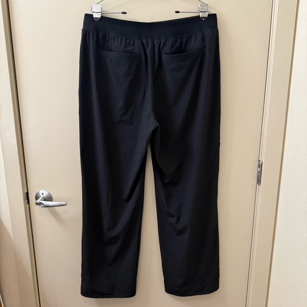 Athleta Brooklyn Heights High Rise Wide leg Trouser Pants plus size 16 black - Picture 9 of 13